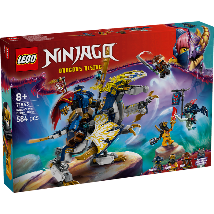 Lego 71843 Ninjago Rogue's Mech Dragon Rider (584 Pieces)-Construction-LEGO-Toycra