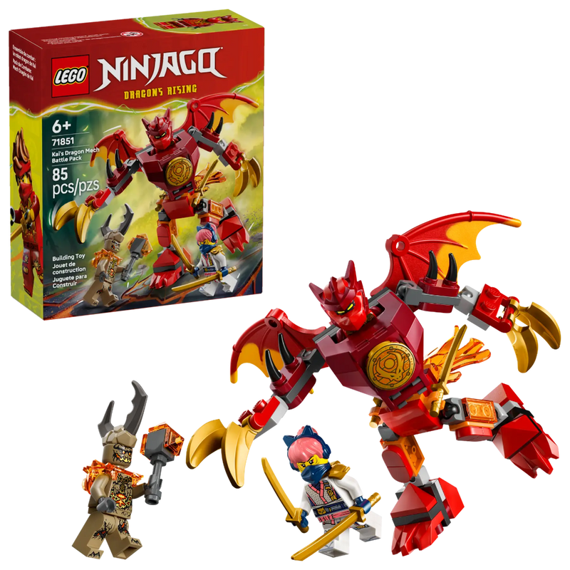 Lego 71851 Ninjago Kai's Dragon Mech Battle Pack (85 Pieces)
