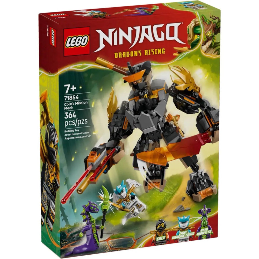 Lego 71854 Ninjago Cole's Mission Mech & Dragon Zane (364 Pieces