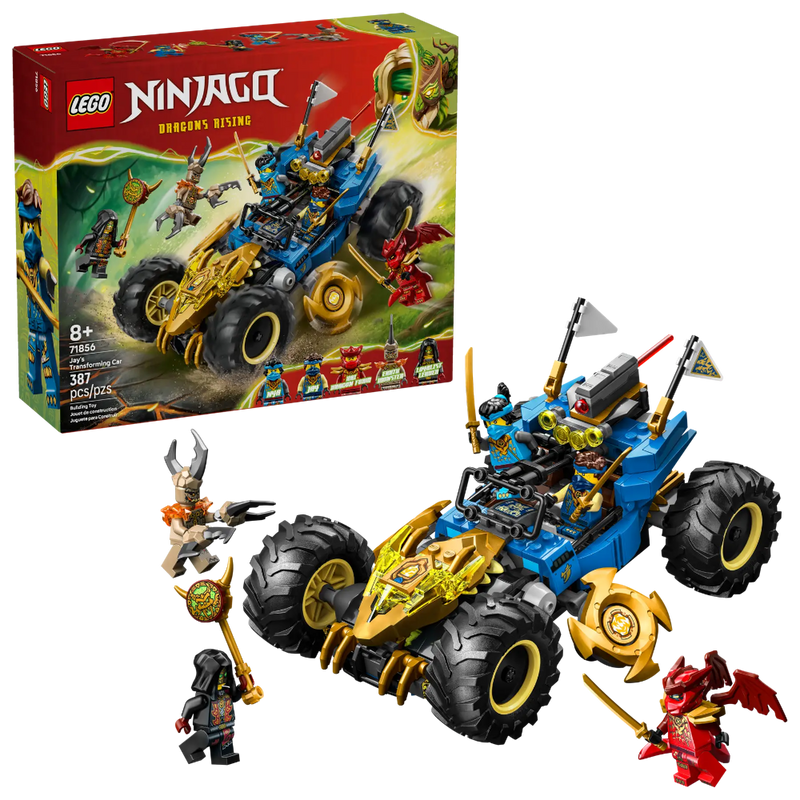 Lego 71856 Ninjago Jay's Transforming Car (387 Pieces)