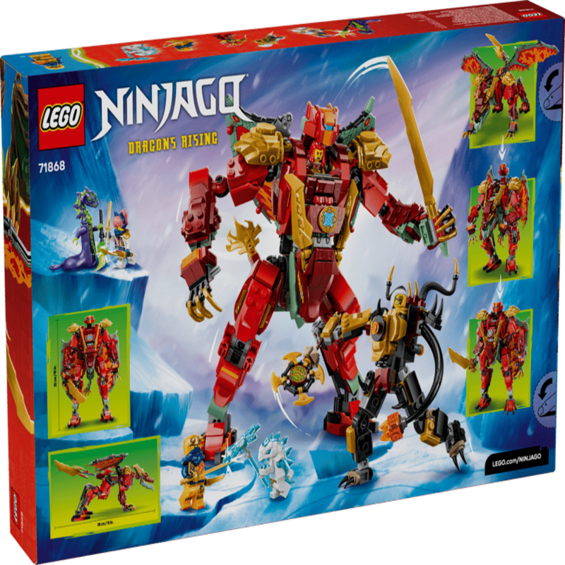 Lego 71868 Ninjago Wyldfyre's Transforming Dragon Mech (821 pcs)