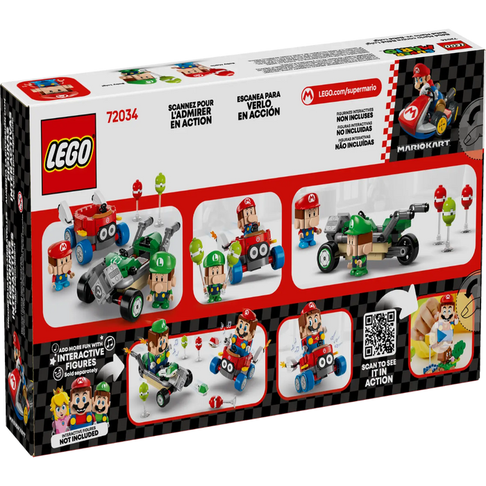 Lego 72034 Super Mario Mario Kart – Baby Mario Vs. Baby Luigi (321 Pieces)-Construction-LEGO-Toycra