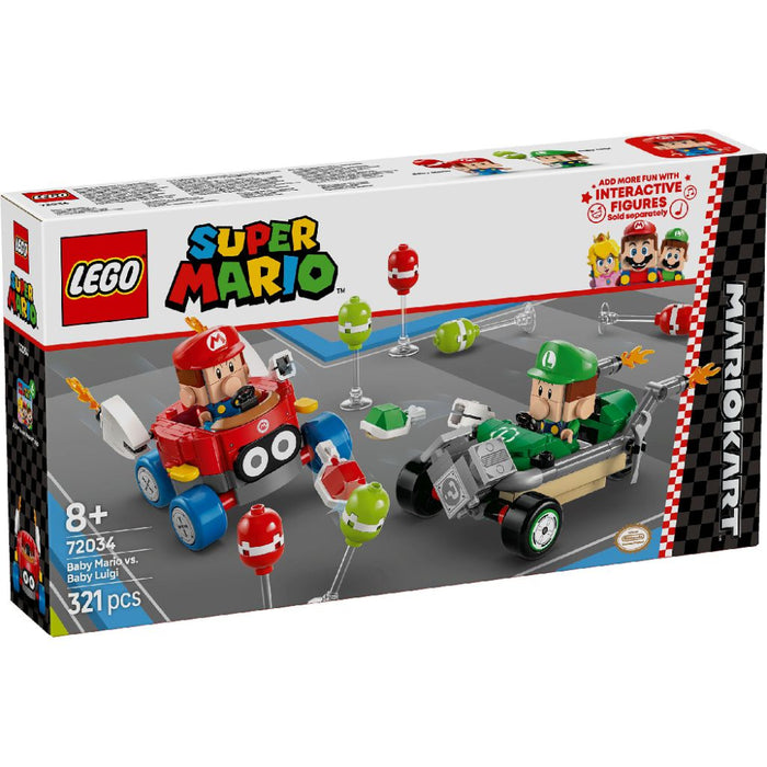 Lego 72034 Super Mario Mario Kart – Baby Mario Vs. Baby Luigi (321 Pieces)-Construction-LEGO-Toycra