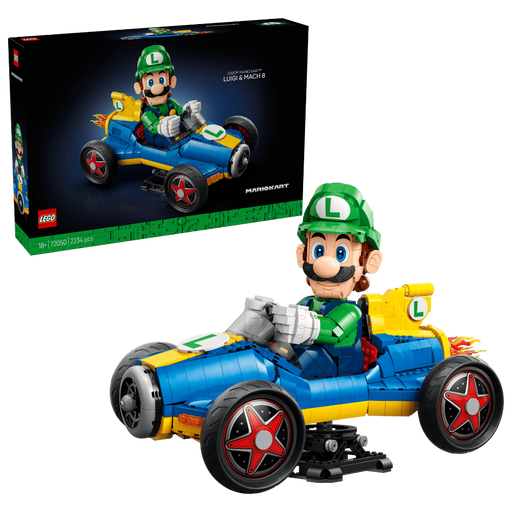 Lego 72050 Super Mario Mario Kart – Luigi & Mach 8 (2234 Pieces)