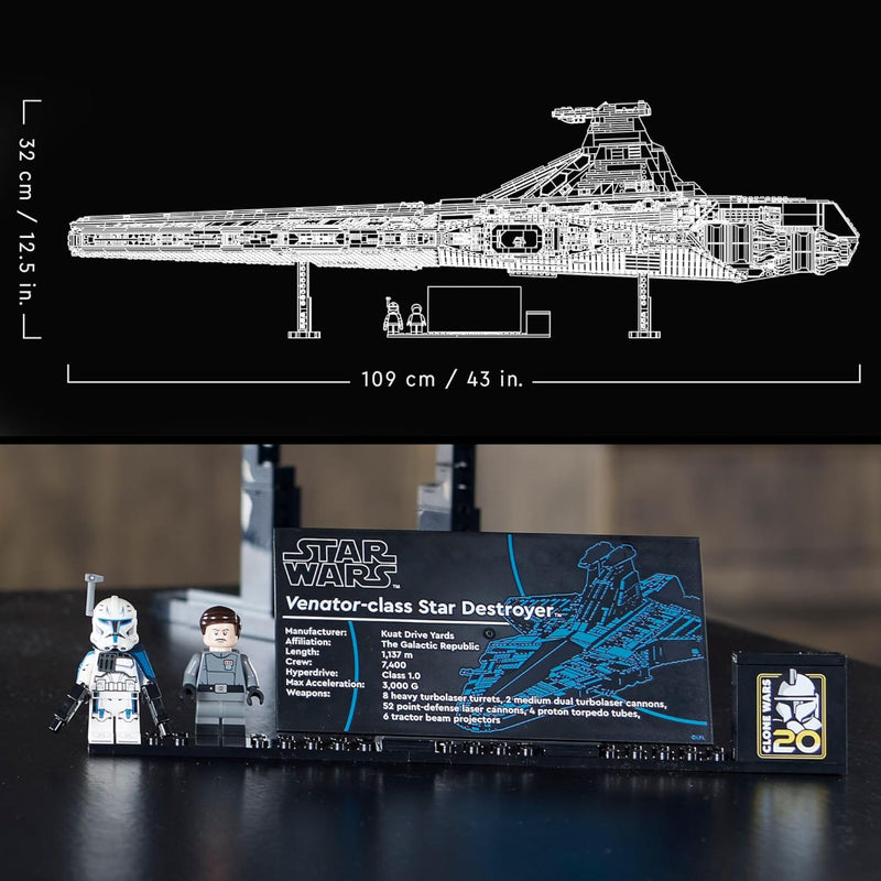 Lego 75367 Star Wars Venator-Class Republic Attack Cruiser (5374 Pieces)