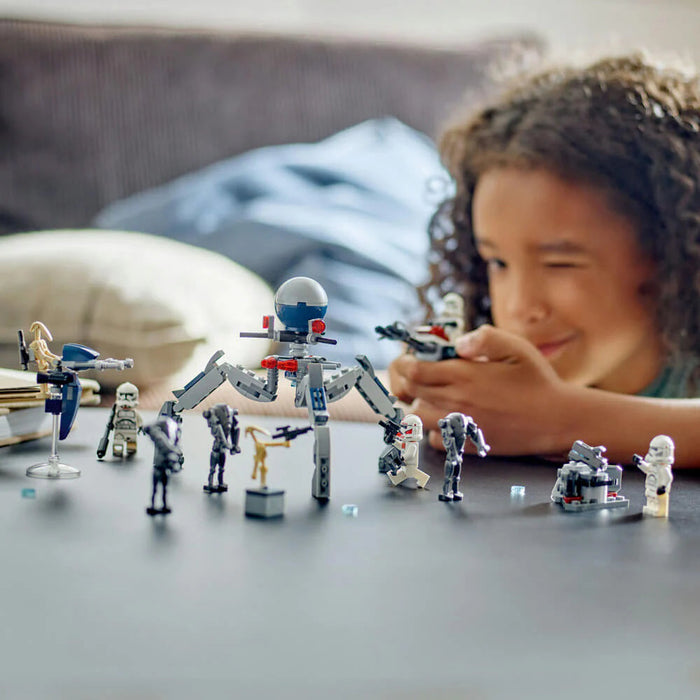 Lego 75372 Star Wars Clone Trooper & Battle Droid Battle Pack (215 Pieces)-Construction-LEGO-Toycra