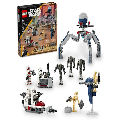 Lego 75372 Star Wars Clone Trooper & Battle Droid Battle Pack (215 Pieces)-Construction-LEGO-Toycra