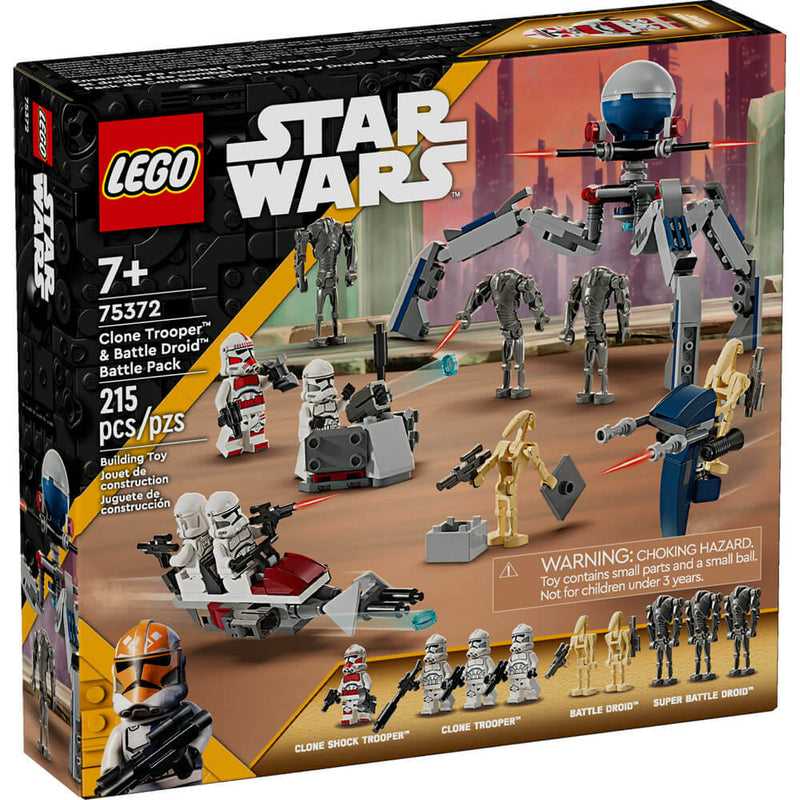 Lego 75372 Star Wars Clone Trooper & Battle Droid Battle Pack (215 Pieces)