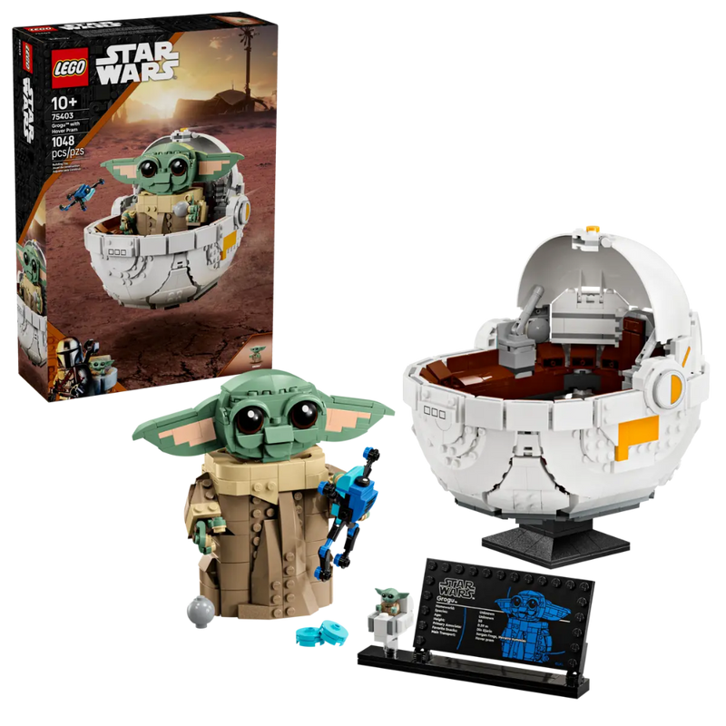 Lego 75403 Star Wars Grogu with Hover Pram (1048 Pieces)
