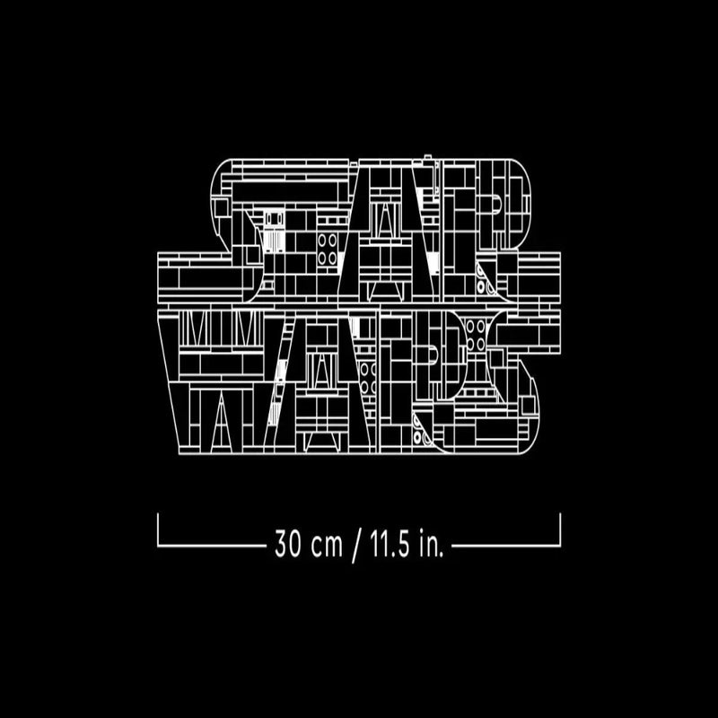 Lego 75407 Star Wars Brick-Built Star Wars Logo ( 700 Pieces)