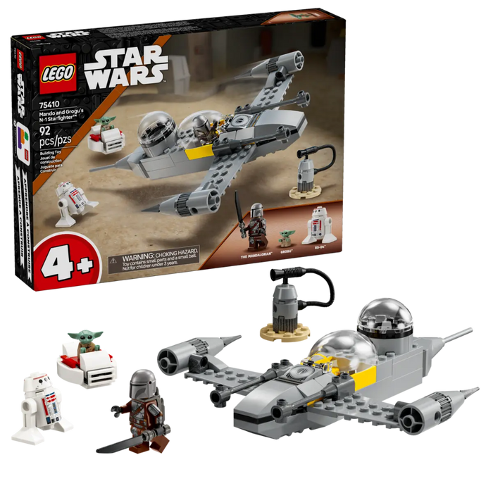 Lego 75410 Star Wars Mando and Grogu's N-1 Starfighter (92 Pieces)-Construction-LEGO-Toycra