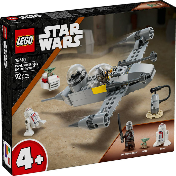 Lego 75410 Star Wars Mando and Grogu's N-1 Starfighter (92 Pieces)-Construction-LEGO-Toycra