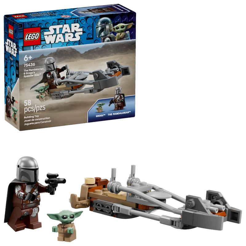 Lego 75436 Star Wars The Mandalorian & Grogu's Speeder Bike (58 Pieces)