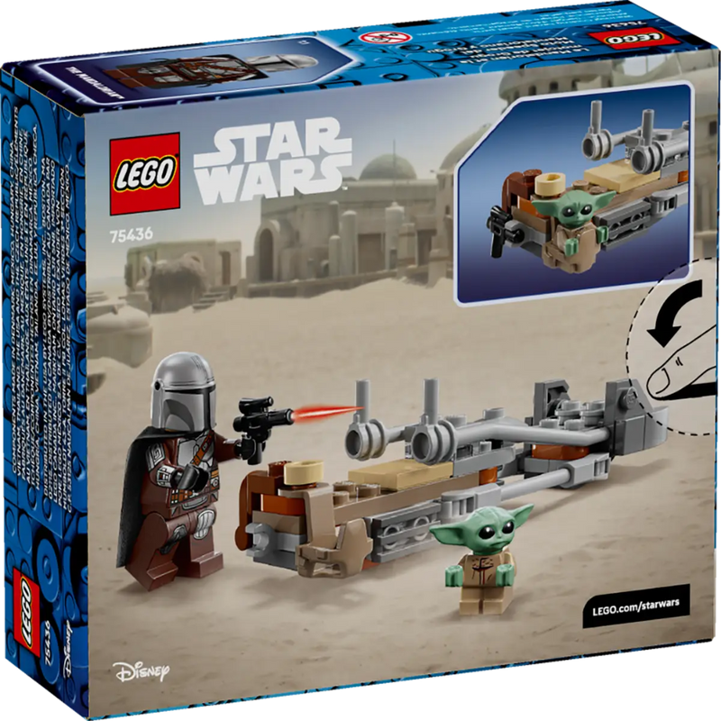 Lego 75436 Star Wars The Mandalorian & Grogu's Speeder Bike (58 Pieces)
