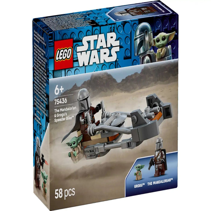 Lego 75436 Star Wars The Mandalorian & Grogu's Speeder Bike (58 Pieces)-Construction-LEGO-Toycra