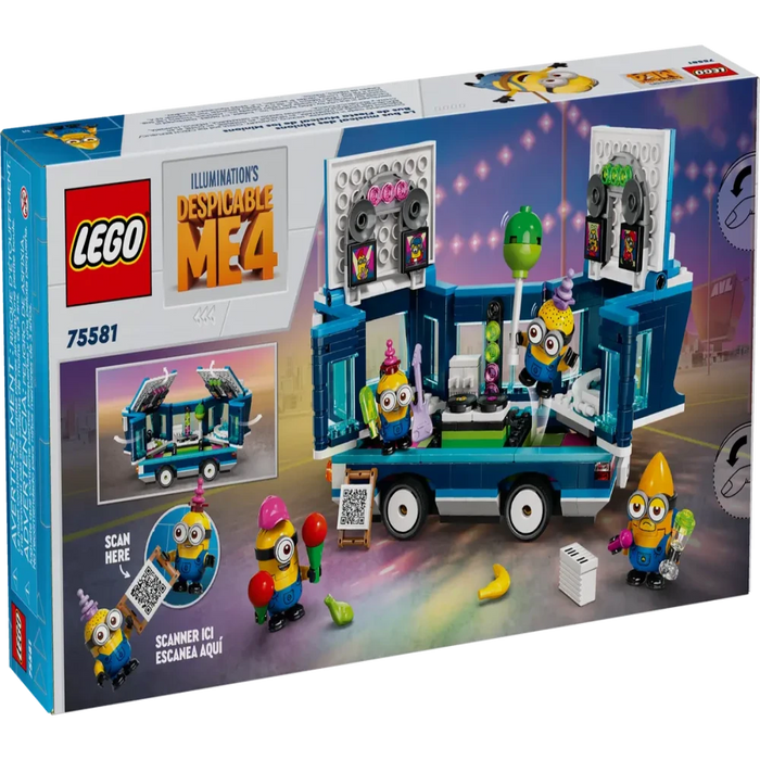 Lego 75581 Despicable Me Minions' Music Party Bus (379 Pieces)-Construction-LEGO-Toycra