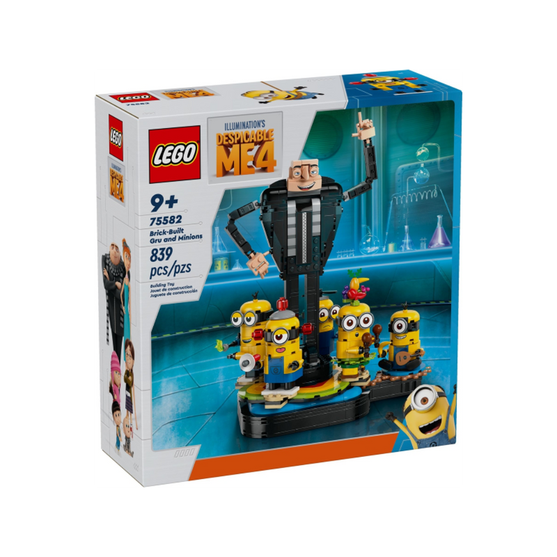 Lego 75582 Despicable Me Brick-Built Gru And Minions (839 Pieces)