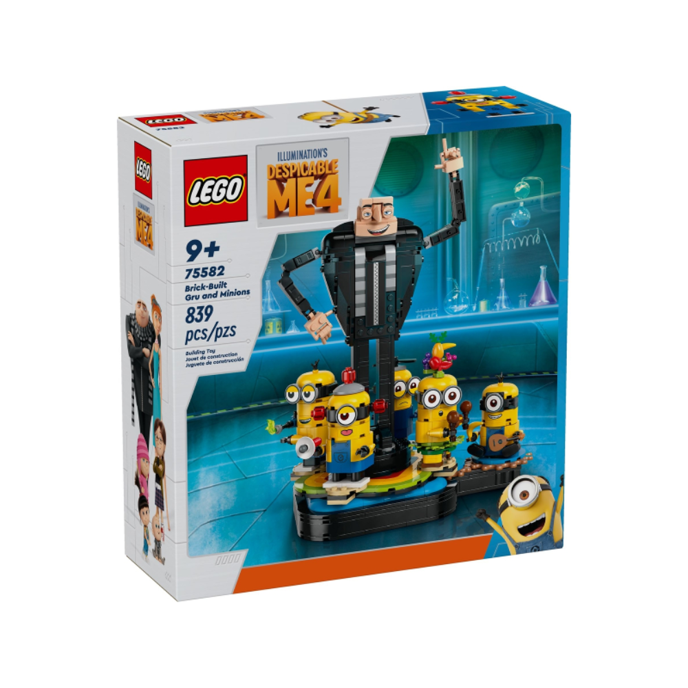 75582 Lego 75582 Despicable Me Brick-Built Gru And Minions (839 Pieces) — Toycra