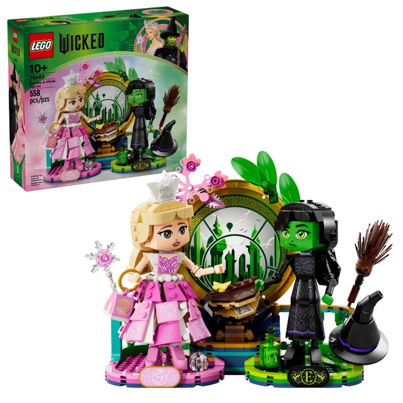 Lego 75682 Wicked Elphaba & Glinda Figures (558 Pieces)