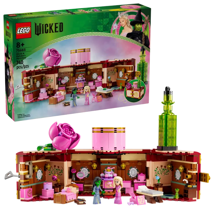 Lego 75683 Wicked Glinda & Elphaba's Dormitory (740 Pieces)-Construction-LEGO-Toycra