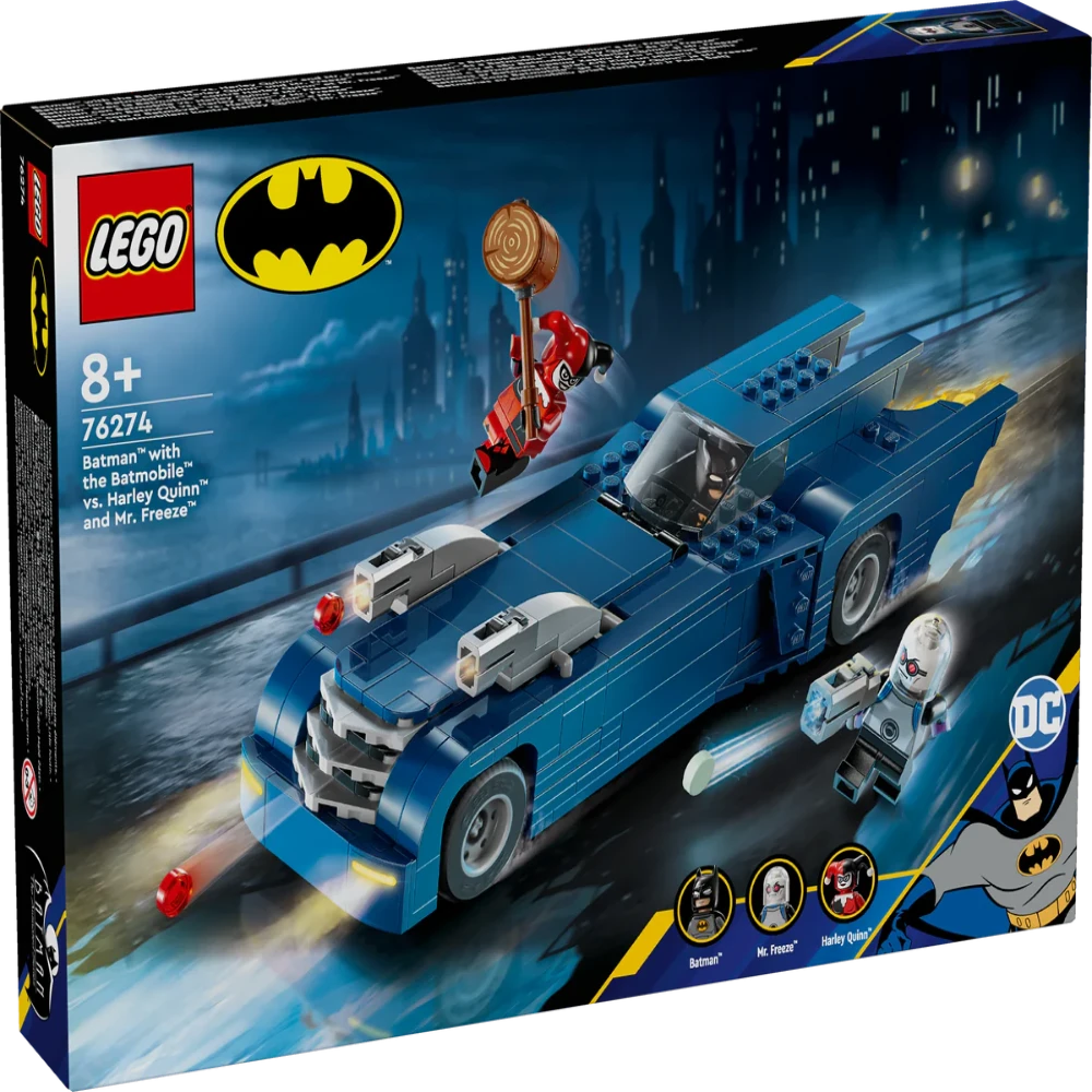 Lego 76274 Super Heroes Batman With The Batmobile Vs. Harley Quinn And Mr. Freeze (435 Pieces)