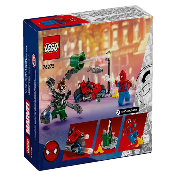 Lego 76275 Marvel Motorcycle Chase : Spider - Man vs. Doc Ock - 77 Pieces-Construction-LEGO-Toycra