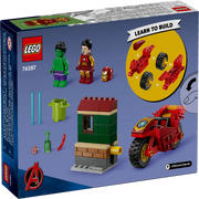 Lego 76287 Marvel Iron Man With Bike And The Hulk (68 Pieces)