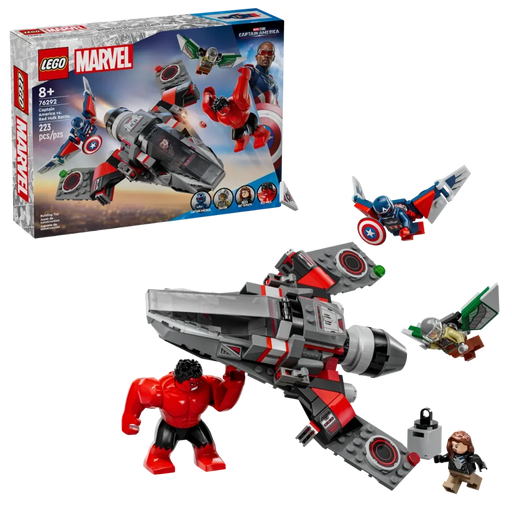 Lego 76292 Super Heroes Marvel Captain America Vs. Red Hulk Battle (223 Pieces)-Construction-LEGO-Toycra