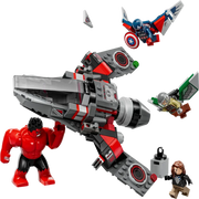 Lego 76292 Super Heroes Marvel Captain America Vs. Red Hulk Battle (223 Pieces)