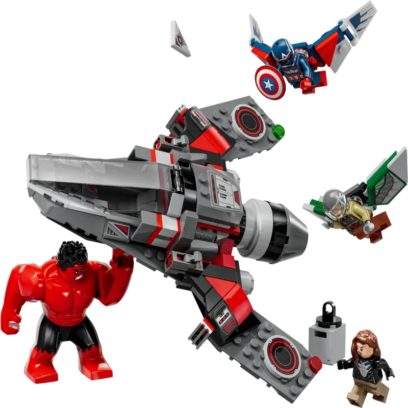 Lego 76292 Super Heroes Marvel Captain America Vs. Red Hulk Battle (223 Pieces)