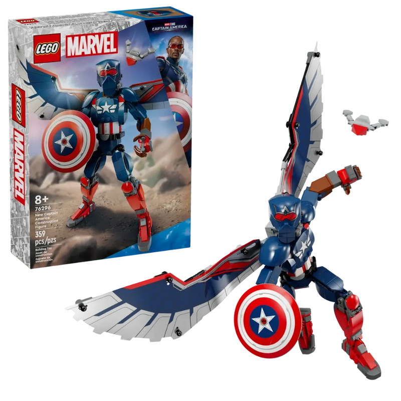 Lego 76296 Super Heroes Marvel New Captain America Construction Figure (359 Pieces)
