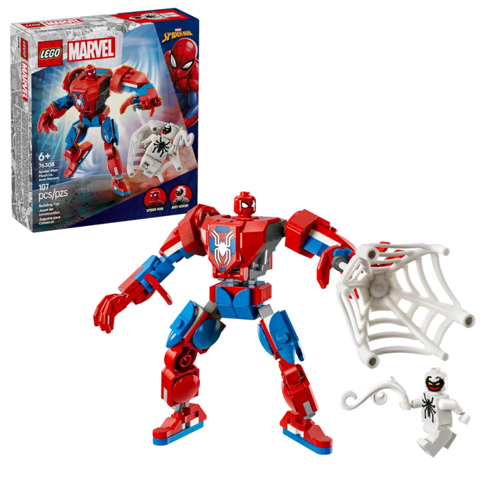 Lego 76308 Marvel Spider-Man Mech vs. Anti-Venom (107 Pieces)-Construction-LEGO-Toycra