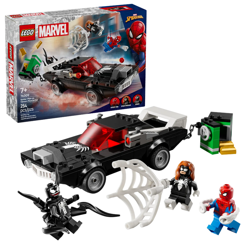 Lego 76309 Super Heroes Marvel Spider-Man Vs. Venom Muscle Car (254 Pieces)