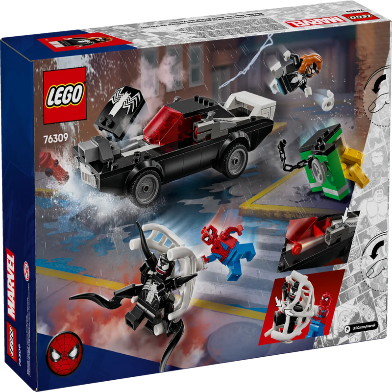 Lego 76309 Super Heroes Marvel Spider-Man Vs. Venom Muscle Car (254 Pieces)