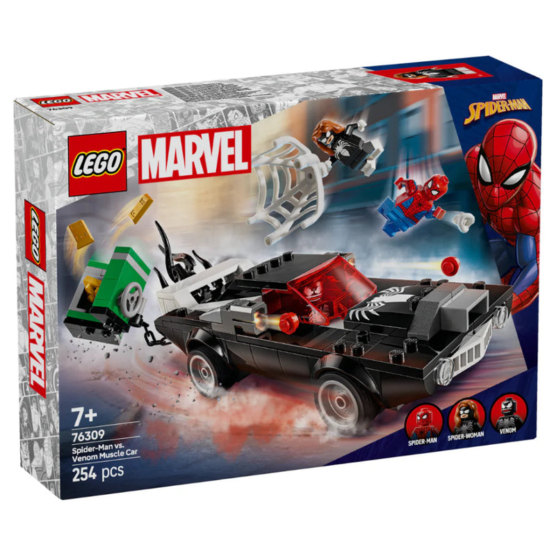 Lego 76309 Super Heroes Marvel Spider-Man Vs. Venom Muscle Car (254 Pieces)