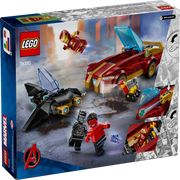 Lego 76310 Super Heroes Marvel Iron Man Car & Black Panther Vs. Red Hulk (295 Pieces)