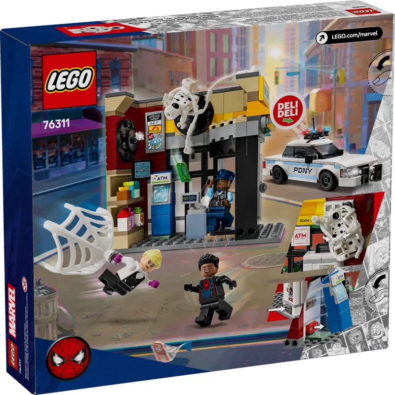Lego 76311 Marvel Spider-Verse Miles Morales Vs. The Spot (375 Pieces)