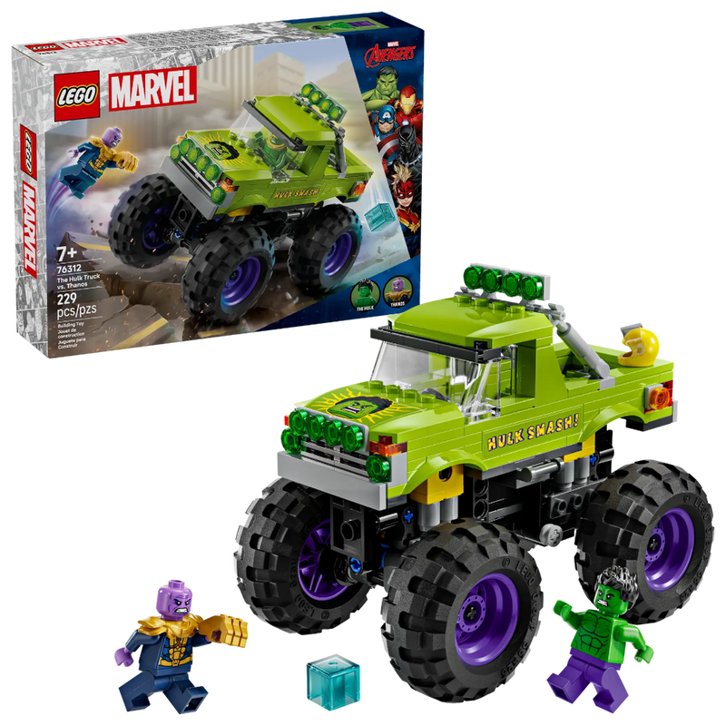Lego 76312 Super Heroes Marvel The Hulk Truck vs. Thanos (229 Pieces)