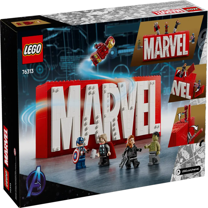 Lego 76313 Marvel Logo & Minifigures ( 931 Pieces )