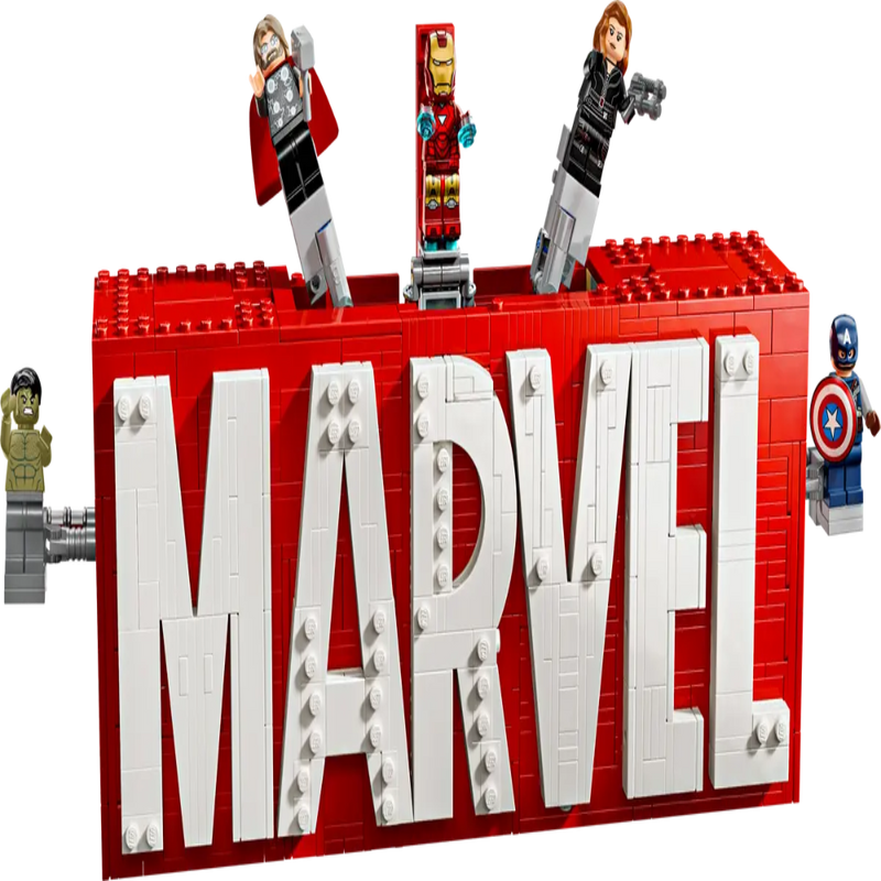 Lego 76313 Marvel Logo & Minifigures ( 931 Pieces )