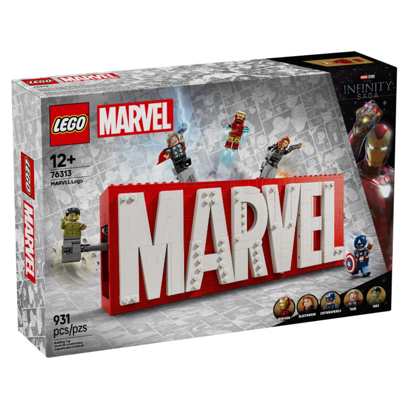 Lego 76313 Marvel Logo & Minifigures ( 931 Pieces )