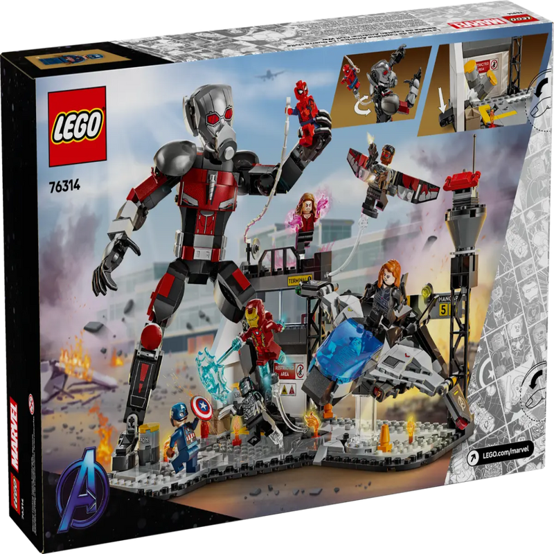 Lego 76314 Marvel Captain America: Civil War Action Battle ( 736 Pieces )