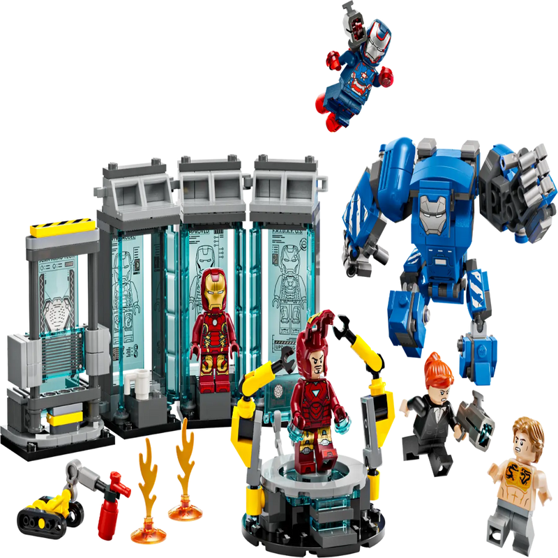 Lego 76315 Super Heroes Marvel Iron Man's Laboratory: Hall of Armor (384Pieces)