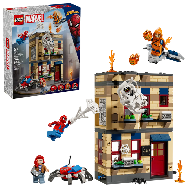 Lego 76317 Super Heroes Marvel Peter Parker’s Apartment (394 Pieces)