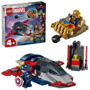Lego 76319 Super Heroes Marvel Captain America vs. Thanos (107 Pieces)