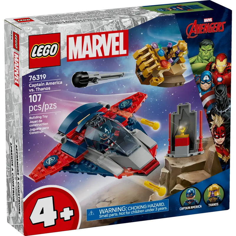 Lego 76319 Super Heroes Marvel Captain America vs. Thanos (107 Pieces)