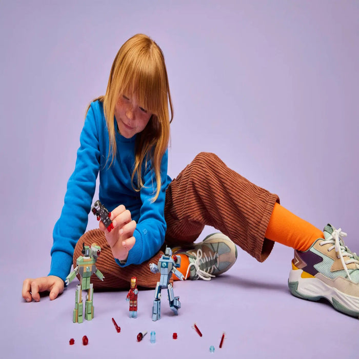 Lego 76320 Super Heroes Marvel Iron Man & War Machine vs. Hammer Drones (204 Pieces)-Construction-LEGO-Toycra