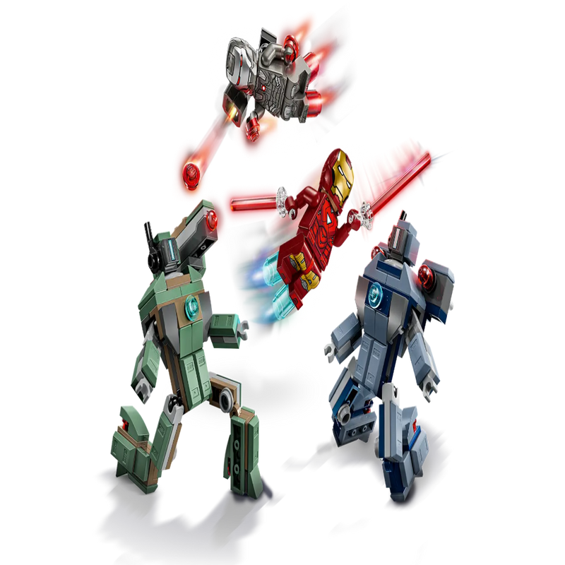 Lego 76320 Super Heroes Marvel Iron Man & War Machine vs. Hammer Drones (204 Pieces)
