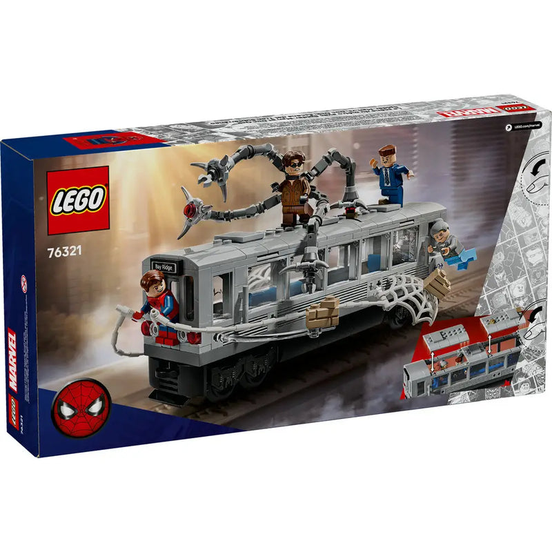 Lego 76321 Super Heroes Marvel Spider-Man vs. Doc Ock Subway Train Scene (393 Pieces)