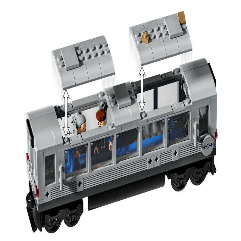Lego 76321 Super Heroes Marvel Spider-Man vs. Doc Ock Subway Train Scene (393 Pieces)